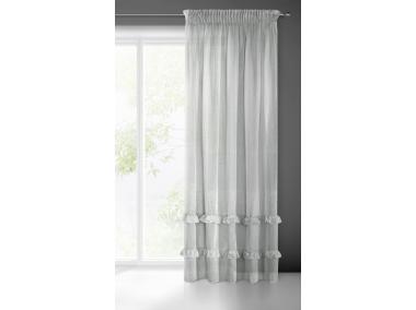 Zdjęcie: Firana gotowa Lorena na taśmie 140x270 cm Jjasnoszary EUROFIRANY