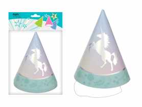 Czapeczki papierowe LGP Unicorn 6 sztuk art. 22101 DECOR