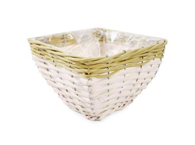 Zdjęcie: Osłonka wiklinowa na doniczkę 22x22x12 cm TIN TOURS