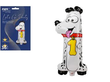 Zdjęcie: Balon foliowy LGP 40 cm Animals Cyfra 1 DECOR