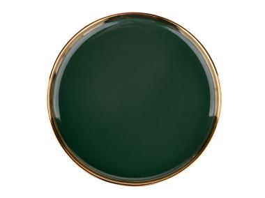 Zdjęcie: Talerz deserowy Aurora gold 20 cm ciemna zieleń ALTOMDESIGN