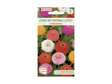 Zdjęcie: Cynia wytworna Liliput mieszanka nasiona tradycyjne 0.5 g W. LEGUTKO