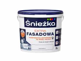 Farba Extra Fasadowa Śnieżnobiały 5L N ŚNIEŻKA