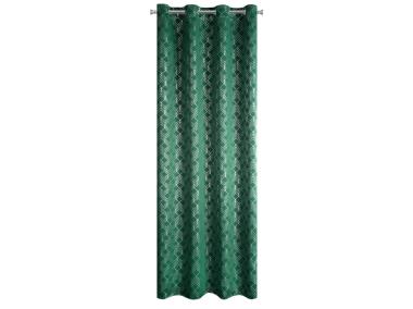 Zdjęcie: Zasłona gotowa D91 Poli 140 x 250 cm zielony EUROFIRANY