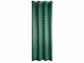Zasłona gotowa D91 Poli 140 x 250 cm zielony EUROFIRANY