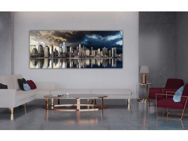 Zdjęcie: Obraz Canvas Silver1 60x150x2,8 cm Ex513 Gold City STYLER