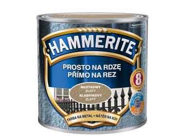 Zdjęcie: Farba do metalu 0,25 L młotkowy złoty HAMMERITE