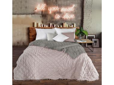 Zdjęcie: Narzuta Lelly 170x210 cm stal-srebrna EUROFIRANY
