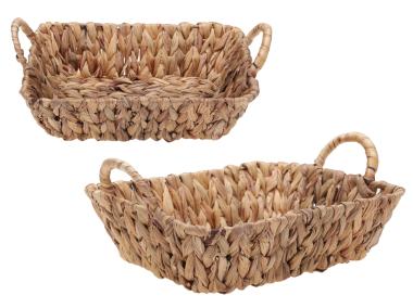 Zdjęcie: Koszyk z hiacyntu wodnego prostokątny 29x22xH8 cm 91867 RAVI