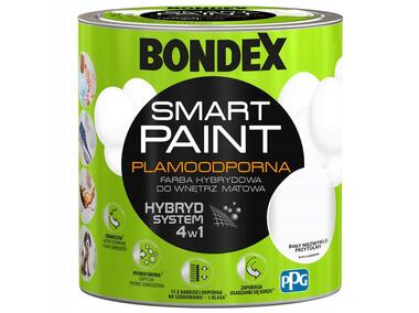 Zdjęcie: Farba plamoodporna biały niezwykle przytulny 2,5 L BONDEX SMART PAINT