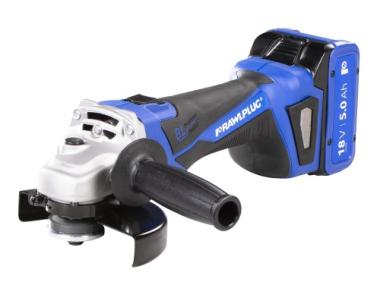 Zdjęcie: Szlifierka kątowa RawlGrinder R-PAG18, rękawice, walizka, 2 akumulatory Li-Ion, z ładowarką RAWLPLUG
