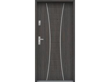 Zdjęcie: Drzwi wejściowe do mieszkań Bastion R-63 Wenge deska 90 cm prawe ODO KR CENTER