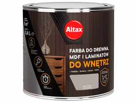 Farba do drewna,MDF i laminatów do wnętrz 0,4 L szary ALTAX