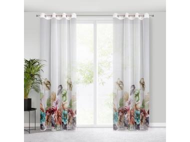 Zdjęcie: Zasłona gotowa Nikola 140 x 250 cm biały EUROFIRANY