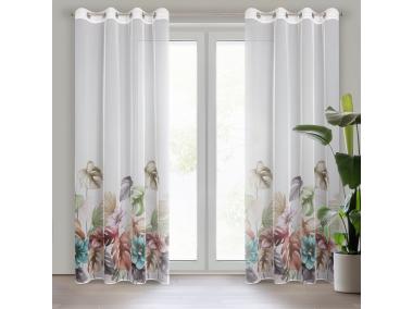 Zdjęcie: Zasłona gotowa Nikola 140 x 250 cm biały EUROFIRANY