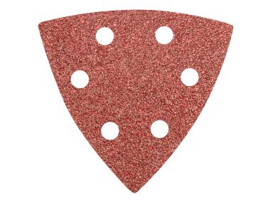 Zdjęcie: Papier ścierny delta na rzep 93 x 93 mm K 40, 5 sztuk z otworami GRAPHITE