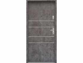 Drzwi wejściowe do mieszkań Bastion A-30 Beton ołówkowy 80 cm (NW) lewe ODR KR CENTER