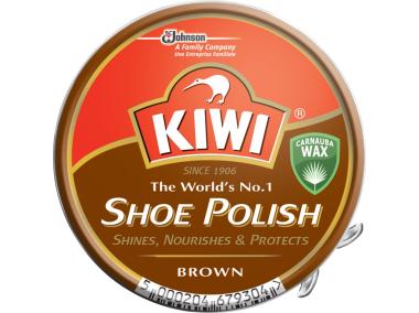Zdjęcie: Pasta do butów w puszce 50 ml Shoe Polish brąz KIWI