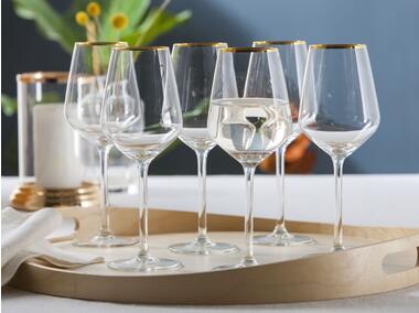 Zdjęcie: Komplet kieliszków na wino białe 370 ml- 6 szt. Rubin Gold ALTOMDESIGN