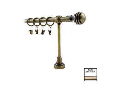 Zdjęcie: Karnisz pojedynczy Hefajstos Plus fi 16 mm - 320 cm modern złoto KARWEL