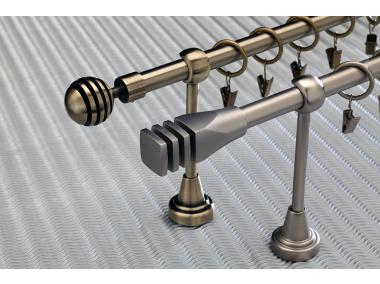Zdjęcie: Karnisz pojedynczy Hefajstos Plus fi 16 mm - 320 cm modern złoto KARWEL