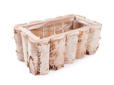 Zdjęcie: Balkonówka donica z brzozy 20x34x12 cm TIN TOURS