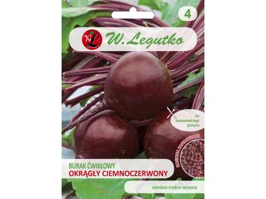 Zdjęcie: Burak ćwikłowy okrągły ciemnoczerwony 10 g W.LEGUTKO