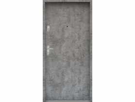 Drzwi wejściowe do mieszkań Bastion N-02 Beton srebrny 80 cm (NW) prawe ODR KR CENTER