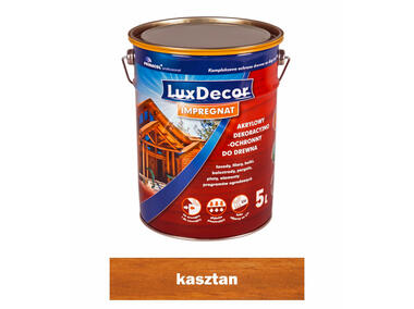 Impregnat do drewna 5 L kasztan LUXDECOR