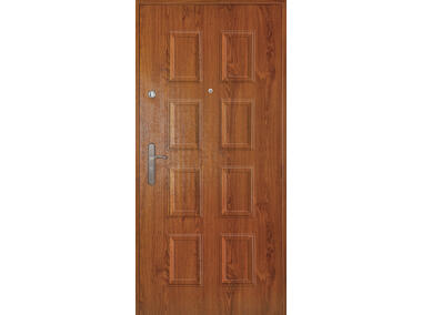 Zdjęcie: Drzwi zewnętrzne Bryza 80 cm prawe złoty dąb S-DOOR