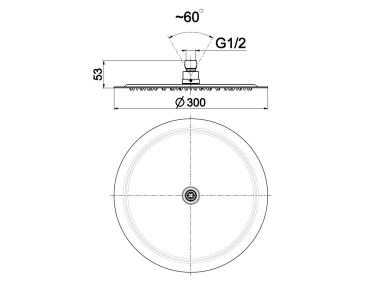Zdjęcie: Dysk natrysku okrały 300x2 mm blister KFA