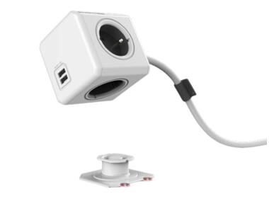 Zdjęcie: Przedłużacz Power Cube 4-kr g. E/FR+2xUSB 1,5 m ORNO