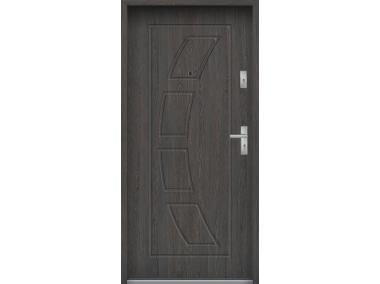 Zdjęcie: Drzwi wejściowe do mieszkań Bastion T-17 Wenge deska 90 cm lewe ODR KR CENTER