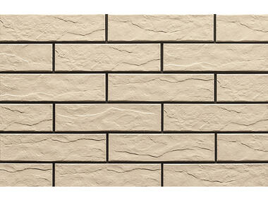 Zdjęcie: Płytka elewacyjna Kremowa rustiko 24,5x6,5 cm CERRAD