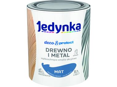 Emalia akrylowa Deco&Protect drewno i metal mat niebieski ciemny 0,7 L JEDYNKA