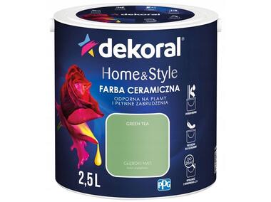 Zdjęcie: Farba ceramiczna Home&Style green tea 2,5 L DEKORAL