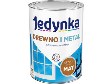 Zdjęcie: Emalia olejno-alkidowa drewno i metal orzech jasny 0,9 L mat JEDYNKA