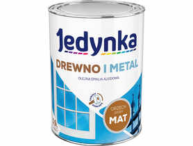 Emalia olejno-alkidowa drewno i metal orzech jasny 0,9 L mat JEDYNKA
