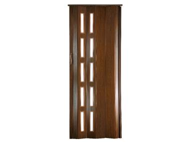 Zdjęcie: DRZWI HARMONIJKOWE ST6 WENGE/ORZECH