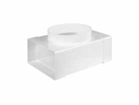 Trójnik pionowy płaski 75x150/125 AWENTA