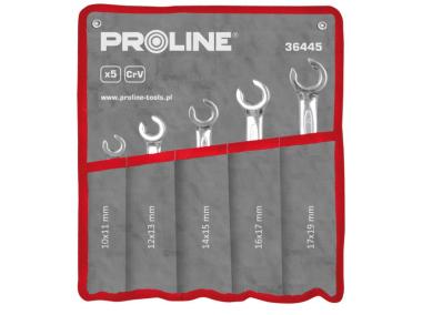Zdjęcie: Klucze oczkowe otwarte 10x11-17x19 - 5 szt CRV PROLINE
