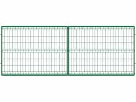 Brama dwuskrzydłowa 3D 4x1,5 m ocynk+ral6005 POLBRAM