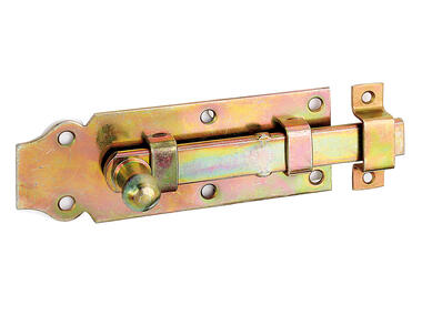 Zdjęcie: Zasuwa drzwiowa z obejmą ocynk 120x44 mm ALBERTS
