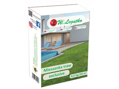 Zdjęcie: Mieszanka traw Exclusive 0,5 kg W.LEGUTKO