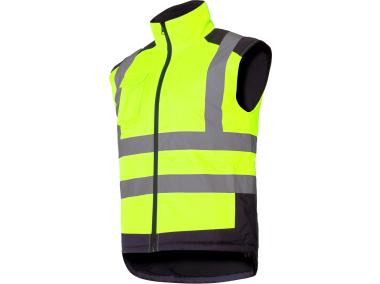 Zdjęcie: Kamizelka ostrzegawcza dwustronna, żółta, 2XL, CE, LAHTI PRO