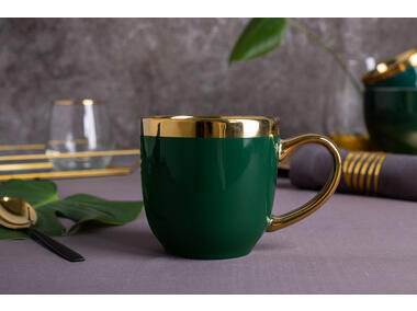 Zdjęcie: Kubek Aurora Gold 300 ml ciemna zieleń ALTOMDESIGN
