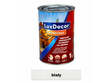 Impregnat do drewna 1 L biały LUXDECOR