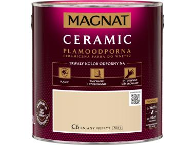 Zdjęcie: Farba Ceramic lniany nefryt C6 2,5L MAGNAT