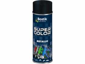 Lakier akrylowy metaliczny Super Color Metallic czarny 400 ml BOSTIK