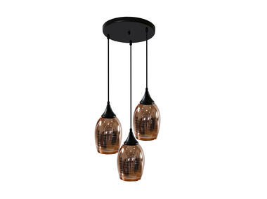 Zdjęcie: Lampa sufitowa wisząca Talerz 3x60 W miedziana CANDELLUX